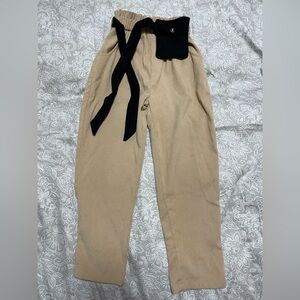 SHEIN Beige Ribbed Fabric